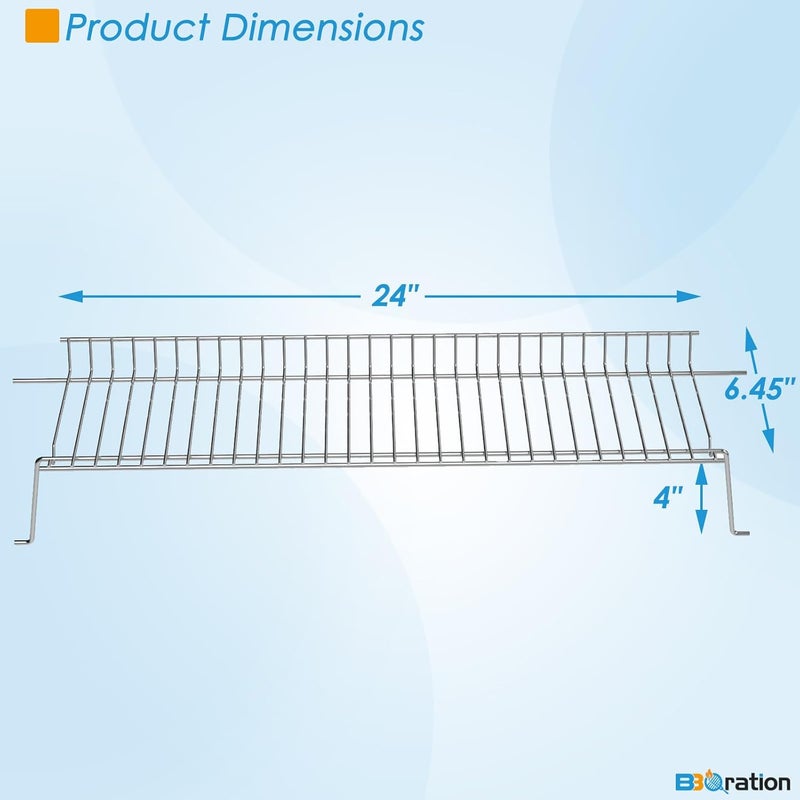 BBQration G467-0001-W1 Warming Rack Grill Parts for Charbroil Advantage 4 Burner 463344015 466344015, Grill Warming Rack Swing Away Grid for Charbroil Advantage 4 Burner Grill Replacement Parts - Image 4